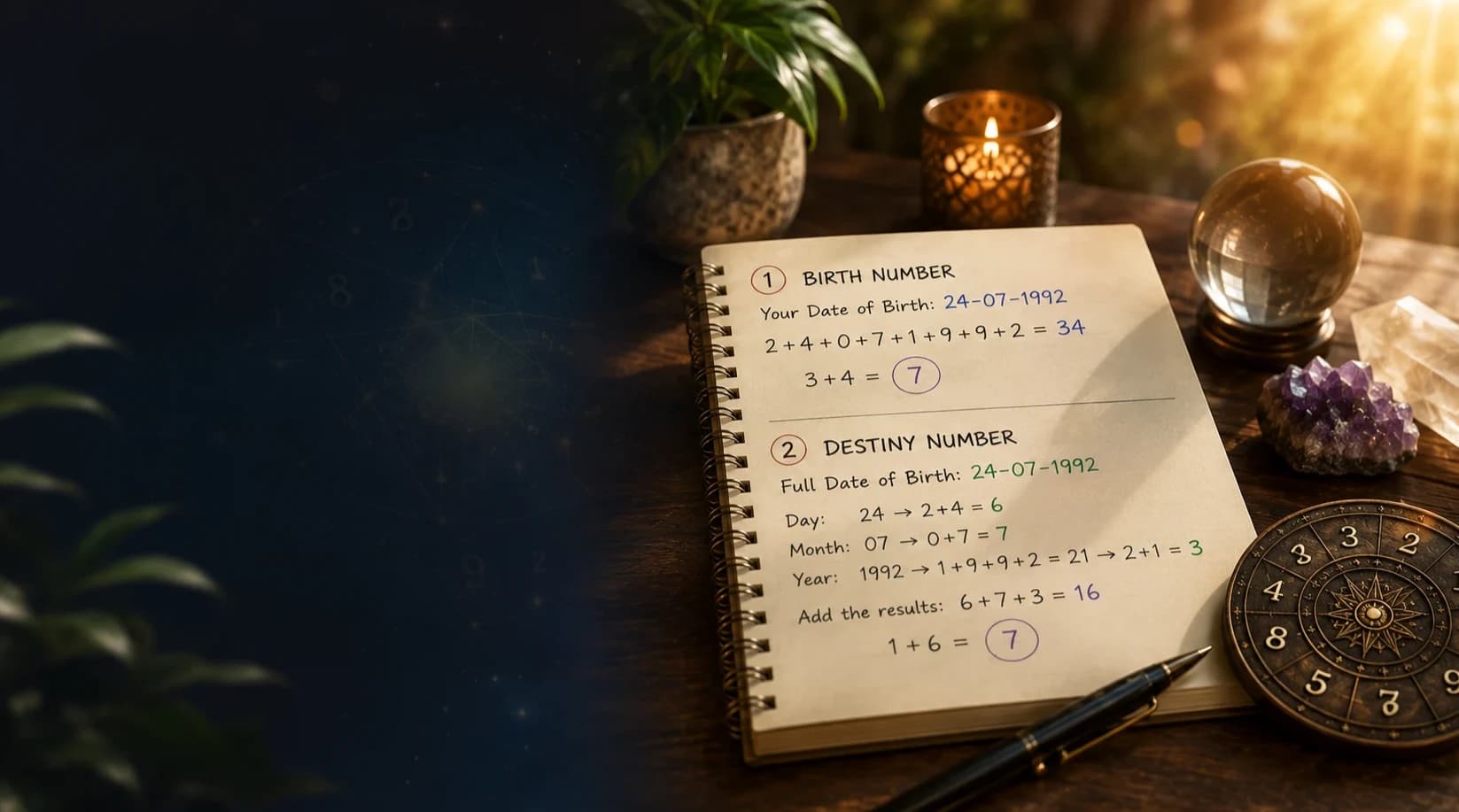 How to Calculate Your Birth Number and Destiny Number Step by Step